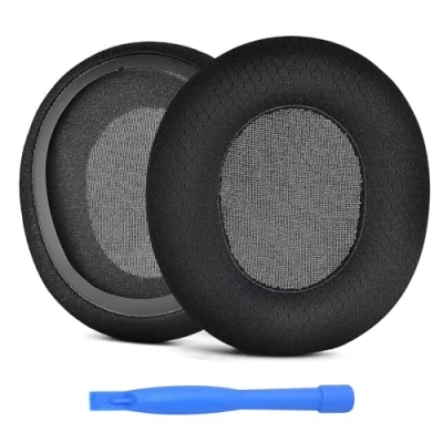 Bild av Ersättnings Öronkuddar för SteelSeries Arctis 1 / 3 5 7 9 Pro &amp; Prime Wireless Gaming Hörlurar från MMOBIEL Hörlurskuddar Mesh Fabric Earpad Cushions