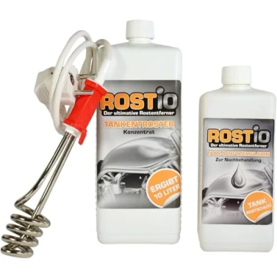Bild av Rostio 1 liter tankgaller plus 500 ml tank skyddemulsion doppvärmare set
