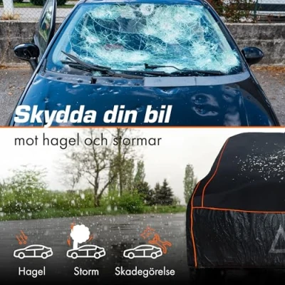 Bild av Upgrade4cars Vattentätt och universellt bilöverdrag för utomhusbruk presenning sommar vinter bil XXL (571 x 196 119 cm)