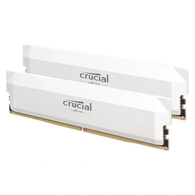Bild av Crucial Pro RAM DDR5 32GB Kit (2x16GB) 6000MHz CL36, Överklockning Gaming Minne, Intel XMP 3.0, Skrivbordsminne (PC), Vit CP2K16G60C36U5W