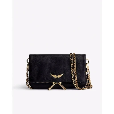 Bild av Zadig &amp; Voltaire ROCK NANO Axelremsväska, Storlek: One Size, Noir gold