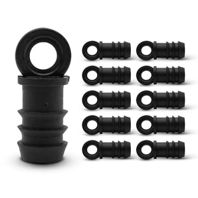 Bild av DOJA Barcelona droppslangslutlock 12 mm ändpluggar 10 pack Trädgårdsslang ändlock för bevattningssystem droppbevattningsslanganslutare trädgård, camping, jordbruk