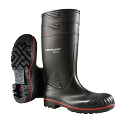 Bild av Dunlop A442031 S5 ACIF. KNIE ZWART#48, unisex vuxna halvsko gummistövel, svart (svart (vinter) 00), 48 EU