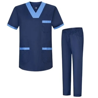 Bild av MISEMIYA Unisex Sanitära Uniformer Medicinska Set BZ 817 8312, Marinblå 68, XXL