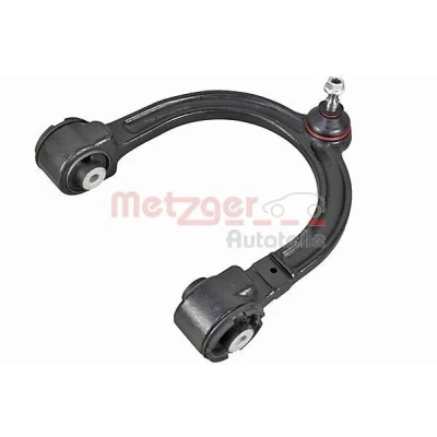 Bild av METZGER 58111802 Bras de suspension avec rotule suspension, support en caoutchouc Essieu avant droit, supérieur barre oscillant transversal