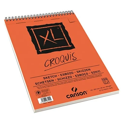 Bild av Canson XL Croquis 948123 Skisspapper, Kräm, A3