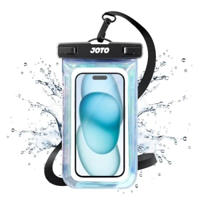 Bild av JOTO Uni vattentätt mobilskal, IPX8 undervattensväska för mobiltelefon upp till 6,9 tum iPhone 12/11/Xs Pro Max/XR/X/8/7/6S/Plus/Galaxy S20Ultra/10//9/8/Note 10+/9/8/Pixel4/3/2/XL/Huawei Sparkle