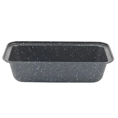 Bild av Salter BW07037EU7 Megastone brödform av kolstål, brödbakform, non stick beläggning, PFOA fri, ugnssäker, 27 cm, svart