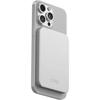 Bild av LINQ Magnetic Wireless Power Bank 15W/5.000mAh Silver PowerBank 5000 mAh