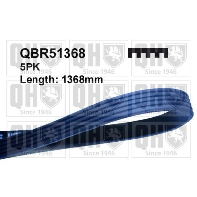 Bild av QUINTON HAZELL QBR51368 Courroie Poly V 1368 5 OPEL: Meriva A, Corsa D 3/5 portes, C VAUXHALL: Mk2