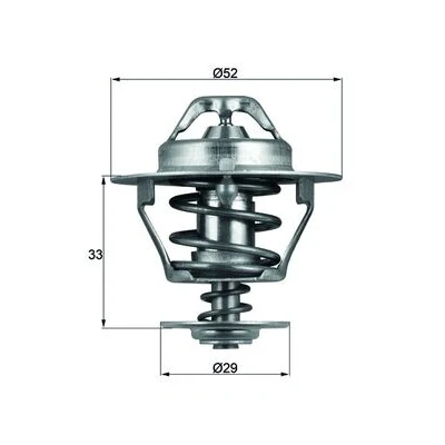 Bild av MAHLE ORIGINAL TX 77 88D Thermostat d&#039;eau 88 52 avec joint d&#039;étanchéite TOYOTA: Land Cruiser Prado 70 SUV Cabriolet,