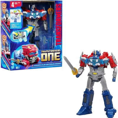 Bild av Transformers One Power Flip Optimus Prime (Orion Pax), interaktiv actionfigur