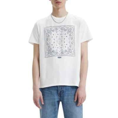 Bild av Levi&#039;s Graphic Crewneck Bw FILL SSNL Tshirt med print, Storlek: XS, t extension rumb