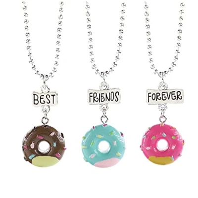 Bild av Ruluti 3 st/set munk halsband rund glass hänge choker för evigt män kvinnor