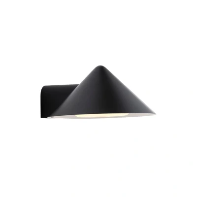Bild av FRANDSEN LED vägglampa Grasp, svart, bredd 15 cm, metall