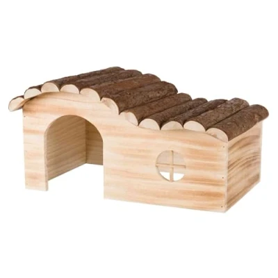 Bild av Trixie Hanne house dwarf rabbits bark wood/flamed 41 x 21 23 cm