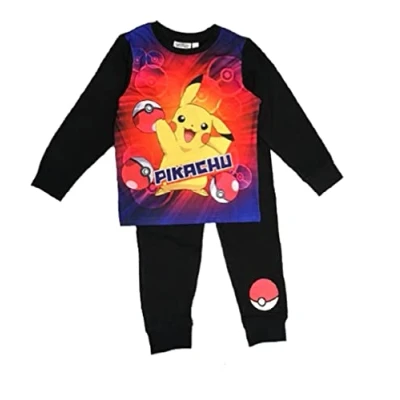 Bild av Pokemon Pojkpyjamas röd storlek 3 12 år, Svart, 5 6 År