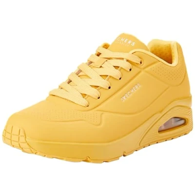 Bild av Skechers Uno Stand on Air Trainers för män, Honung Durabuck Mesh, 39 EU