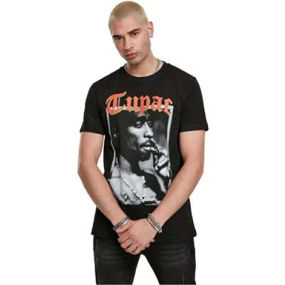 Bild av Mister Tee herr Tupac California Love Tee, svart, XS