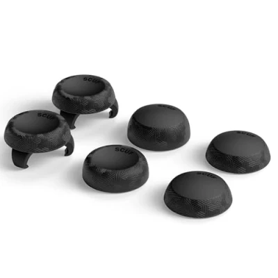 Bild av SCUF Thumbstick Grips 4 Pack with 2 Bases Tactic Joystick Thumb For Xbox One and Series XS, PS4, PS5, Nintendo Switch Pro Controller Black