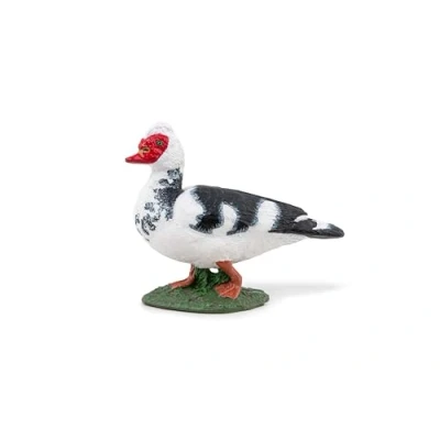 Bild av Papo handmålad djurfigur inhemsk muscovy anka 51189 gård samlarobjekt för barn lämplig pojkar och flickor från 3 år