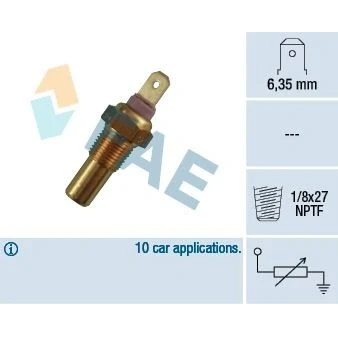 Bild av FAE 31270 Kylvätsketemperatursensor FORD: FIESTA 2