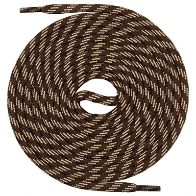 Bild av Mount Swiss Runda skosnören för vandringsskor, trekkingskor och arbetsskor extra slitstarka ø 5 mm, färg brun beige m3, längd 200 cm