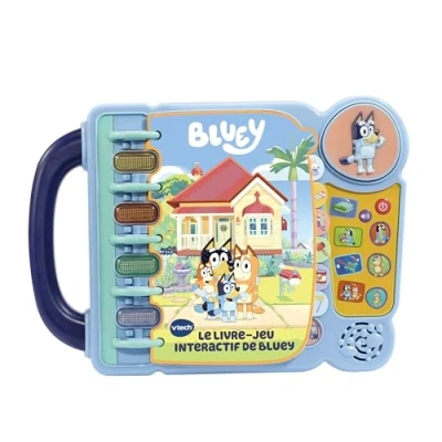 Bild av VTech Bluey Min interaktiva spelbok, pedagogisk bok för barn, leksak 3/7 år version SE