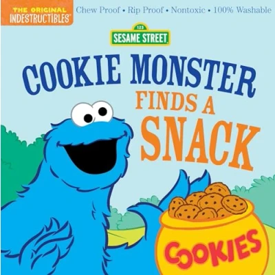 Bild av Indestructibles: Sesame Street: Cookie Monster Finds a Snack: Chew Proof · Rip Nontoxic 100% Washable (Book for Babies, Newborn Books, Safe to Chew)