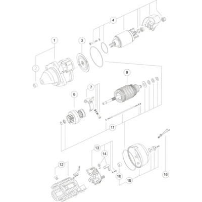 Bild av MAHLE ORIGINAL MS 334 Startmotor 12V 2,7kW 10 82,5mm