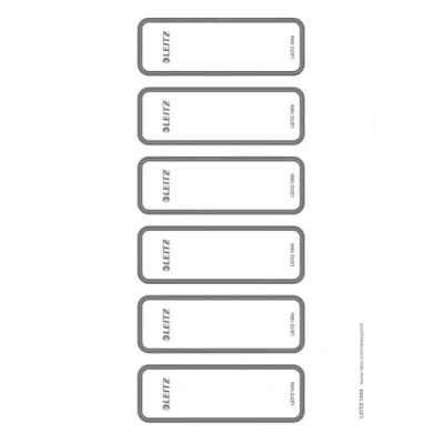 Bild av Leitz narrow / short lever arch label for A4 C4 grey (pack of 60)