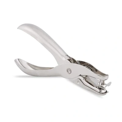 Bild av Brillaint Style Single Hole Punch Tång ett hål krom metall perforator 10 ark kapacitet