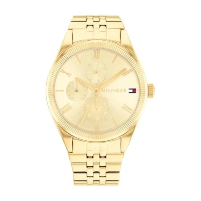 Bild av Tommy Hilfiger GP CASE DIAL WITH Accents Kronografklockor, Storlek: One Size, Gold coloured