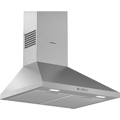 Bild av Bosch Serie 2 DWP66BC50 Kåpa skorsten bredd: 60 cm djup: 50 utsug och återcirkulering ( ) med inbyggd motor rostfritt stål