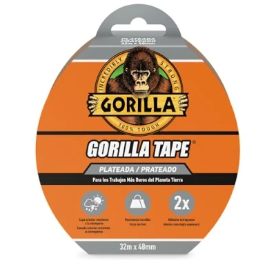 Bild av Gorilla Tape American Grå, 32 m x 48 mm Extrullt grepp på grova och oregelbundna ytor Tricapa Intemperies Resistent