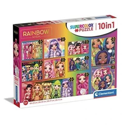 Bild av Clementoni Super Color Rainbow High Pussel 10 i 1