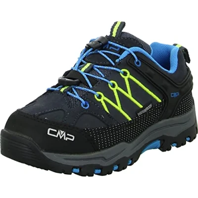 Bild av CMP Kids Rigel Low Trekking Shoes WP blandade barn vandringsskor, Grå gul fluorescerande antracit fluo, 30 EU, EU