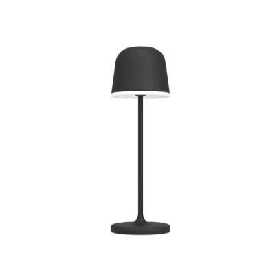 Bild av Eglo LED utomhusbord Mannera, sänglampa touch dimbar, utomhus bord i metall svart och plast vit, lampa sovrum varm IP54
