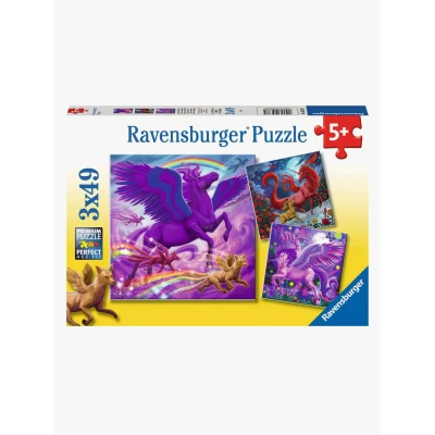 Bild av Ravensburger Pussel Mythical Majesty 3x49 Bitar