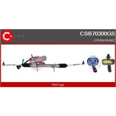 Bild av CASCO CSB70300GS Styrväxel elektrisk för vänsterstyrd JTEKT, KOYO GS CITROËN: C3 I Hatchback
