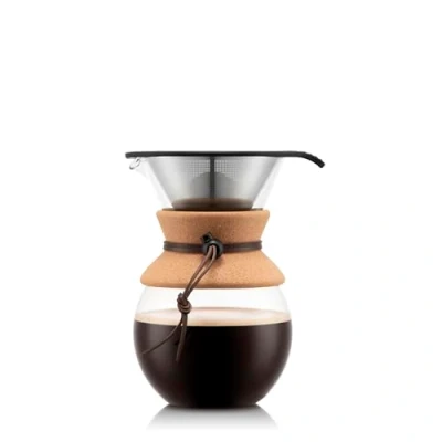 Bild av Bodum 11571 109 Pour Over Kaffebryggare med permanent filter 1 L, flerskikts, transparent, 14 x 16,3 20,2 cm