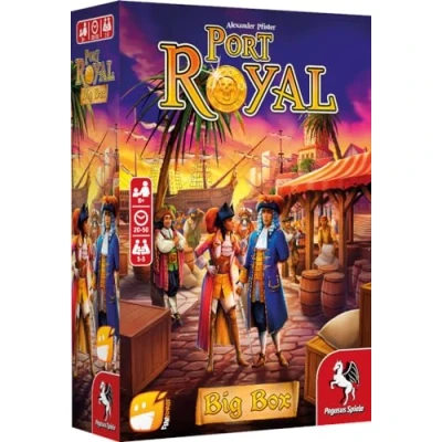Bild av Asmodee Funforge Port Royal Big Box brädspel kortspel stopp eller vidare från 8 år 1 till 5 spelare svensk version