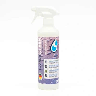 Bild av EVERCLEEN 500 ml impregneringsspray mikrofiberduk effektivt skydd mot regn och fukt för skor textilier 100 % biologiskt nedbrytbar, andningsbar luktfri