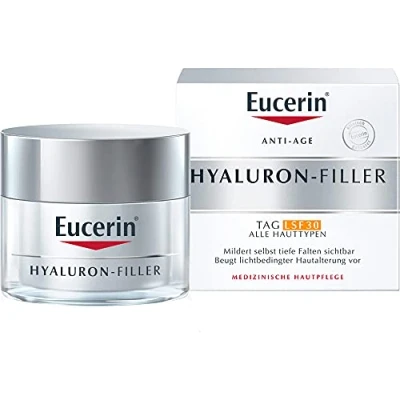 Bild av Eucerin Anti Age Hyaluron fyllmedel etikett SPF 30, 50 ml kräm