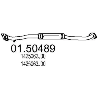 Bild av MTS 01.50489 Silencieux Intermédiaire 2000 SUZUKI: SWIFT 3