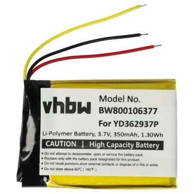 Bild av vhbw 350mAh batteri för GoPro Wi FI fjärrkontroll, ARMTE 001 ersätter YD362937P.