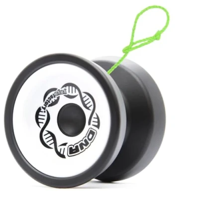 Bild av YoyoFactory DNA Yo Black White (Metal Yoyo, String, Ball Bearing &amp; Instructions Included)