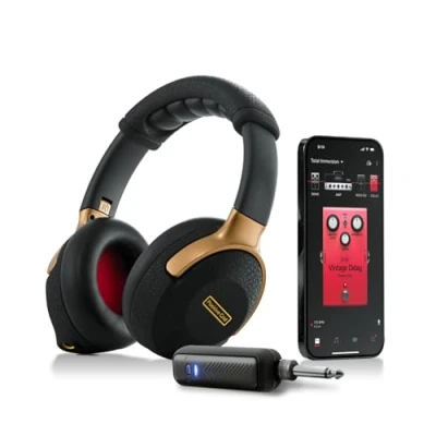 Bild av Positive Grid Spark NEO Trådlös Gitarr Hörlursförstärkare och AI Driven Gitarrigg med Anpassade Ljuddrivrutiner, Ljudisolering, Bluetooth Streaming Smart App för El , Akustik Basgitarr