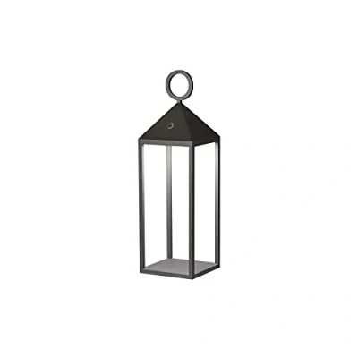 Bild av FARO BARCELONA Argus LED bordslampa, mörkgrå, aluminium/PMMA, höjd 47 cm