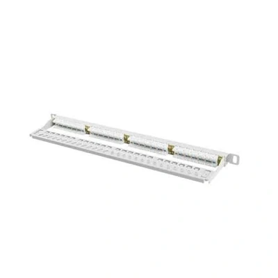 Bild av Lanberg PPU6 0024 S Patch Panel 24 Port 0.5U 19&quot; CAT6 UTP Grey